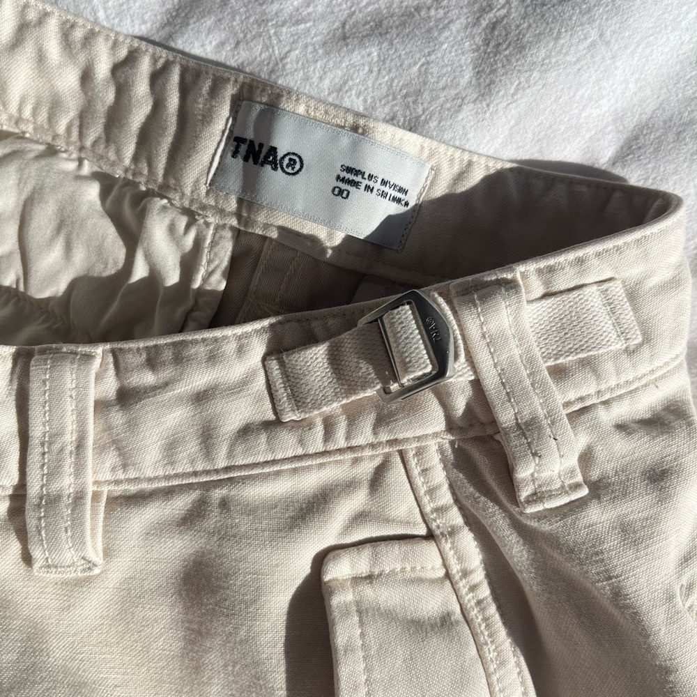 Aritzia TNA‎ Supply Cargo Pant Sz 00 in Light Birch Gorpcore Utility Streetwear - Picture 14 of 15